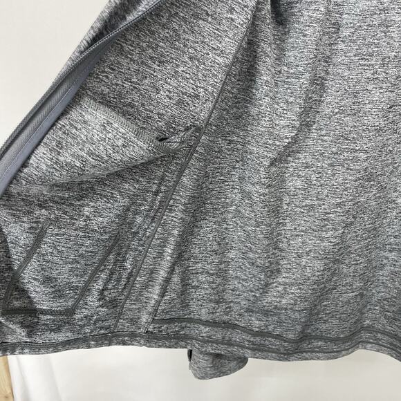 Athleta Size M Pacifica Illume UPF Relaxed Jacket Hoodie Thumbholes Gray Zip Up - Picture 11 of 12